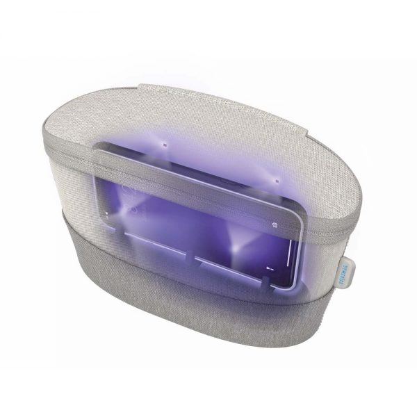 cell phone inside UV-Clean Bag Sanitizer